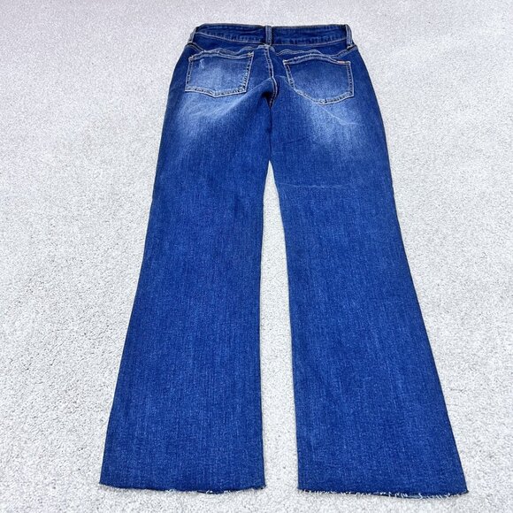 Special A Jeans Women’s Blue Straight Leg Distressed Pockets Size 3 NWT - Picture 9 of 12